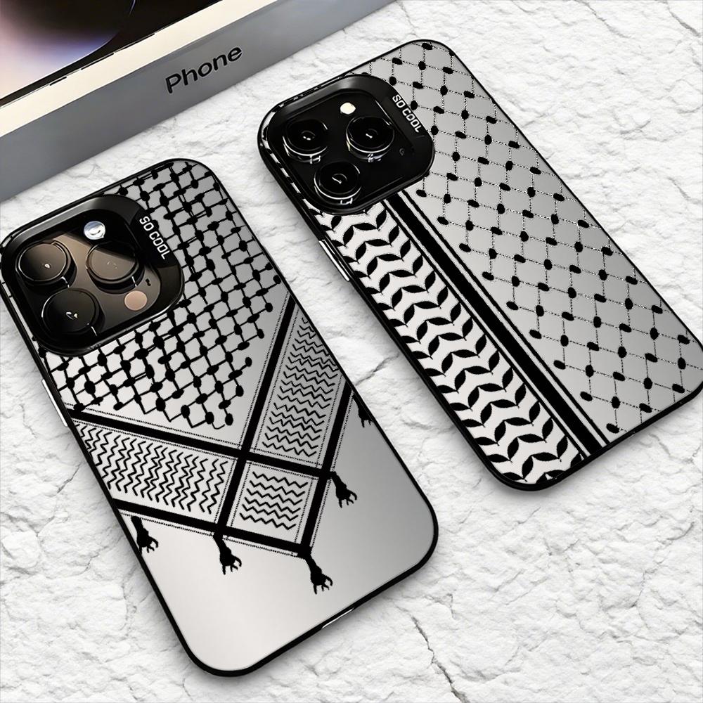 Phone Cases Iphone 16 Pro Max - Custodia per Telefono Keffiyeh P-Palestine per