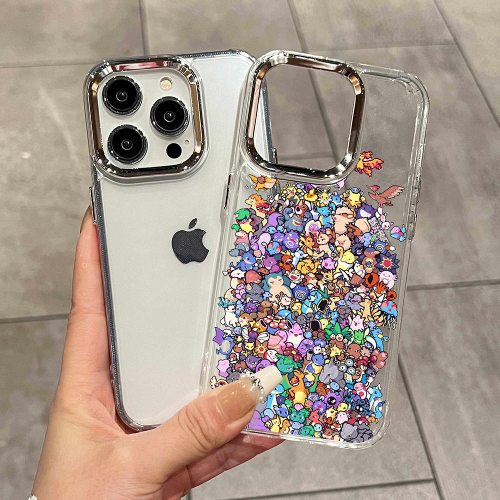 Phone Cases Best - Cover Trasparente Y2K con Simpatici Cartoni