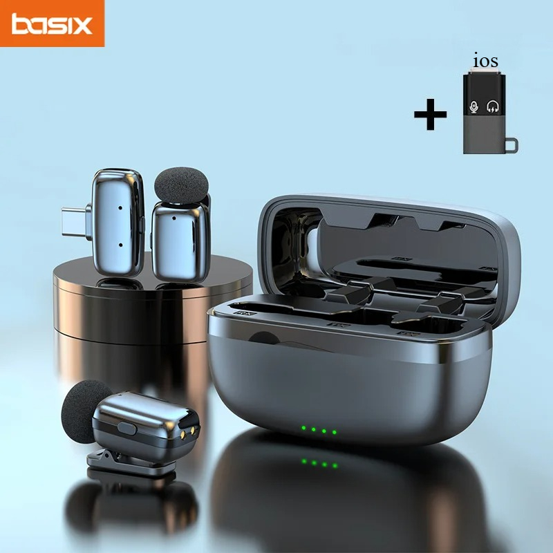 Phone Cases Case - Set Microfono Lavalier Wireless con Custodia