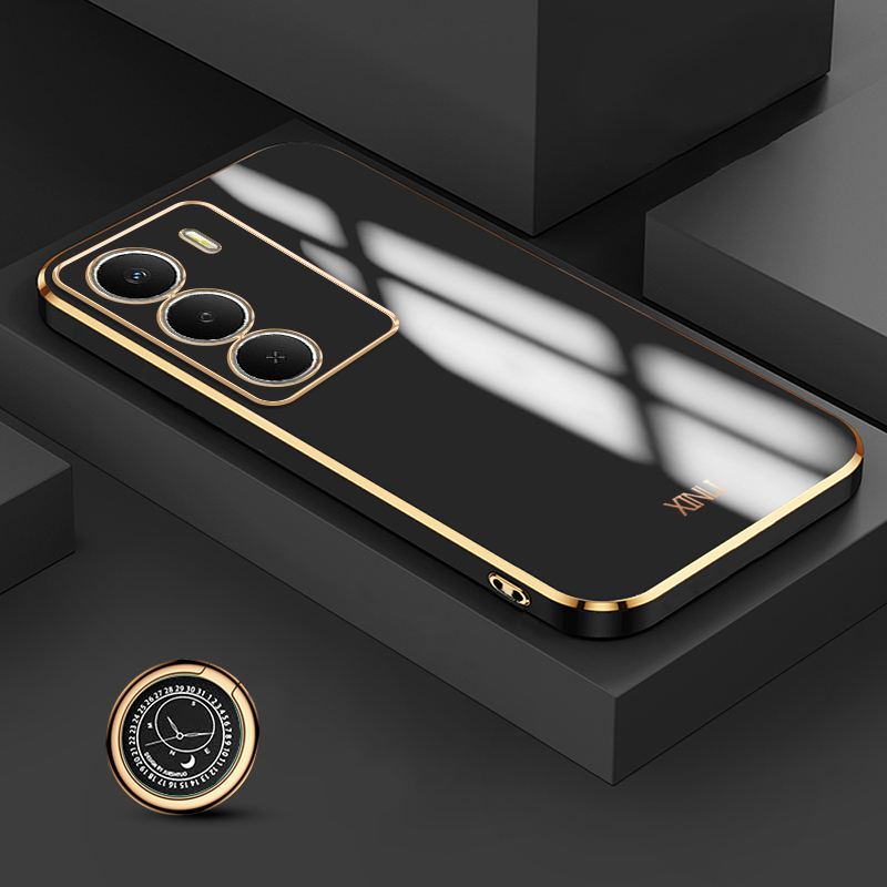 Luxury Plating Case - Cover Posteriore Biruiqu per Realme 14X,