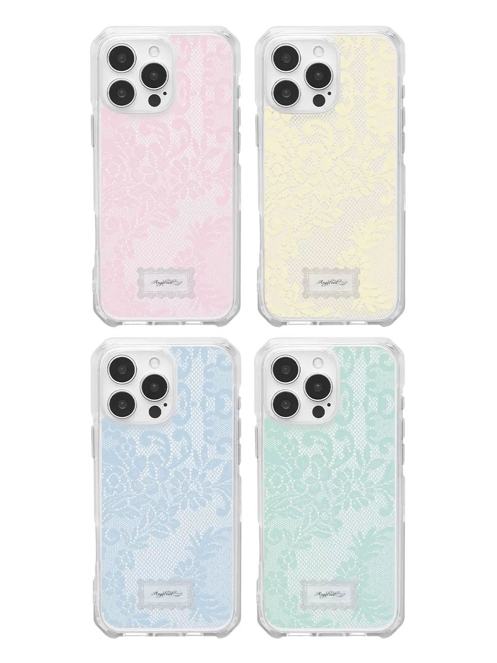 Phone Cases Best - Cover Trasparente Coreana Ins con Pizzo