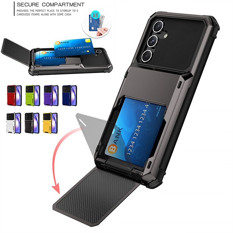 Phone Cases Heavy Duty - Custodia Protettiva Robusta con Porta Carte