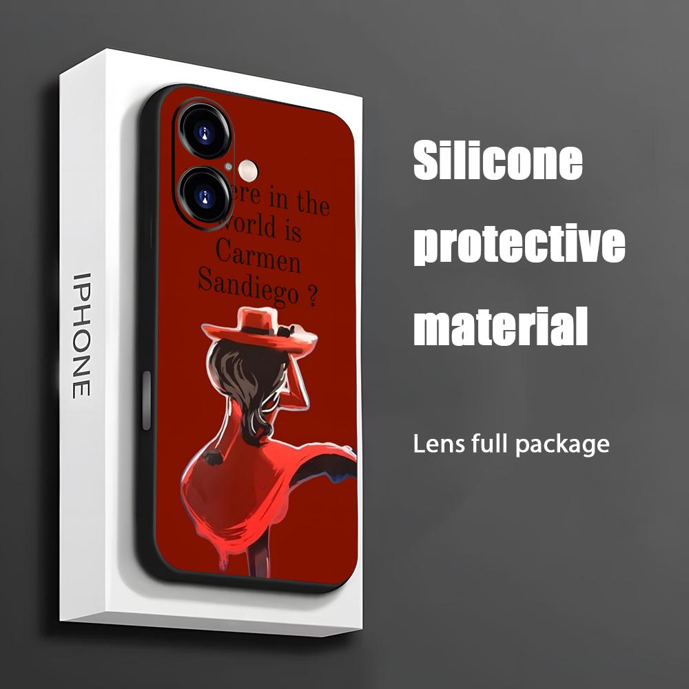 Phone Cases Iphone 16 Pro Max - Custodia per telefono Cartoon Carmen Sandiego