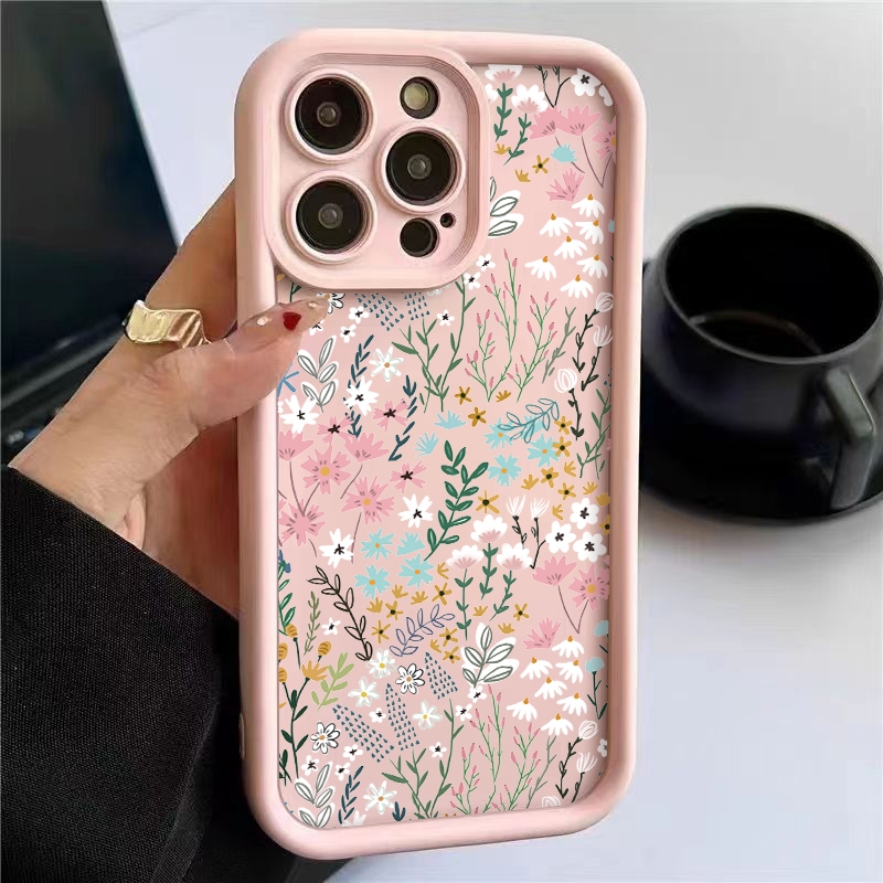 Phone Cases Xiaomi - Custodia Rosa con Motivo Floreale in