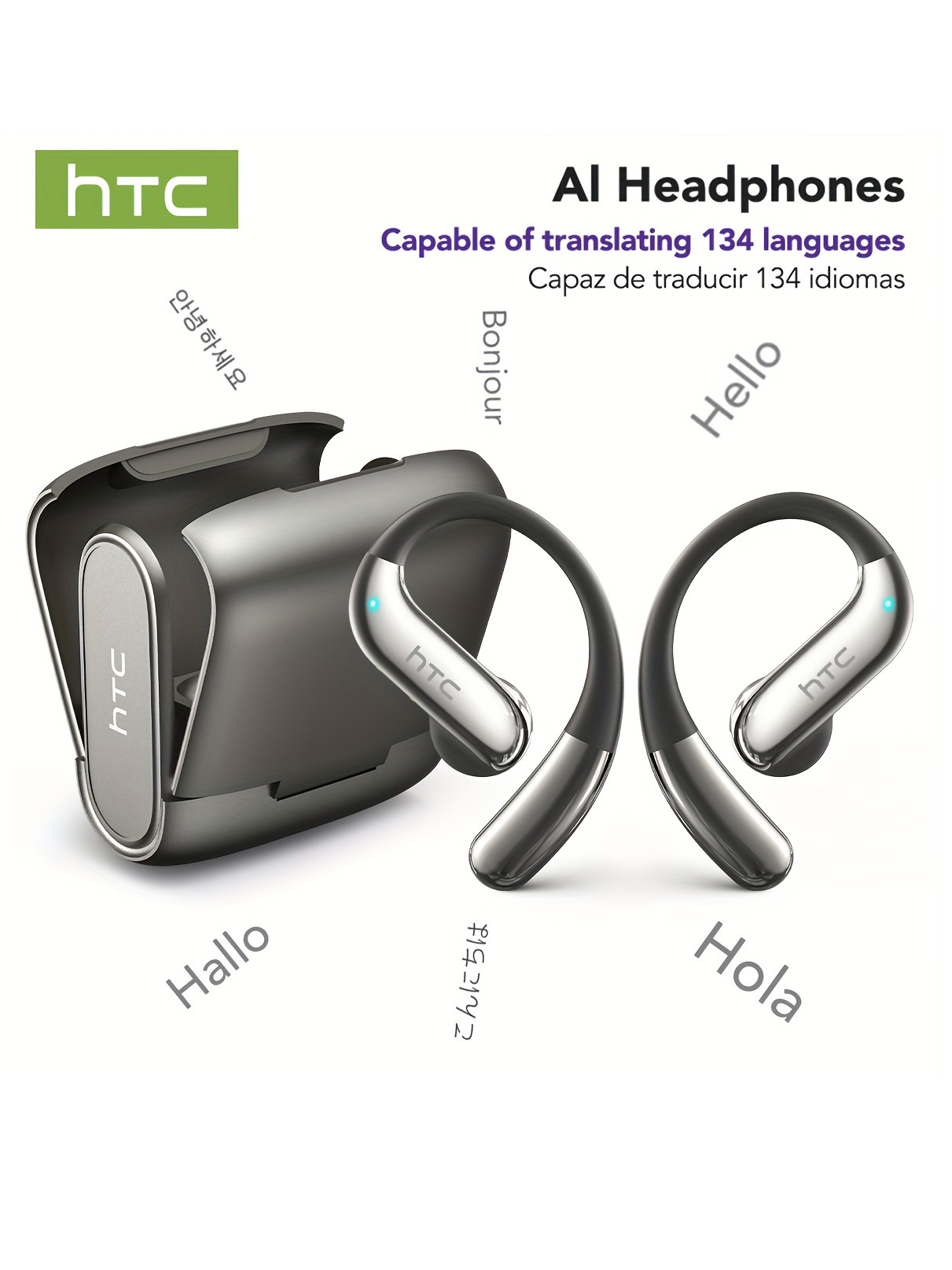 Phone Cases Case - Cuffie Bluetooth Open-Ear HTC 30 ore