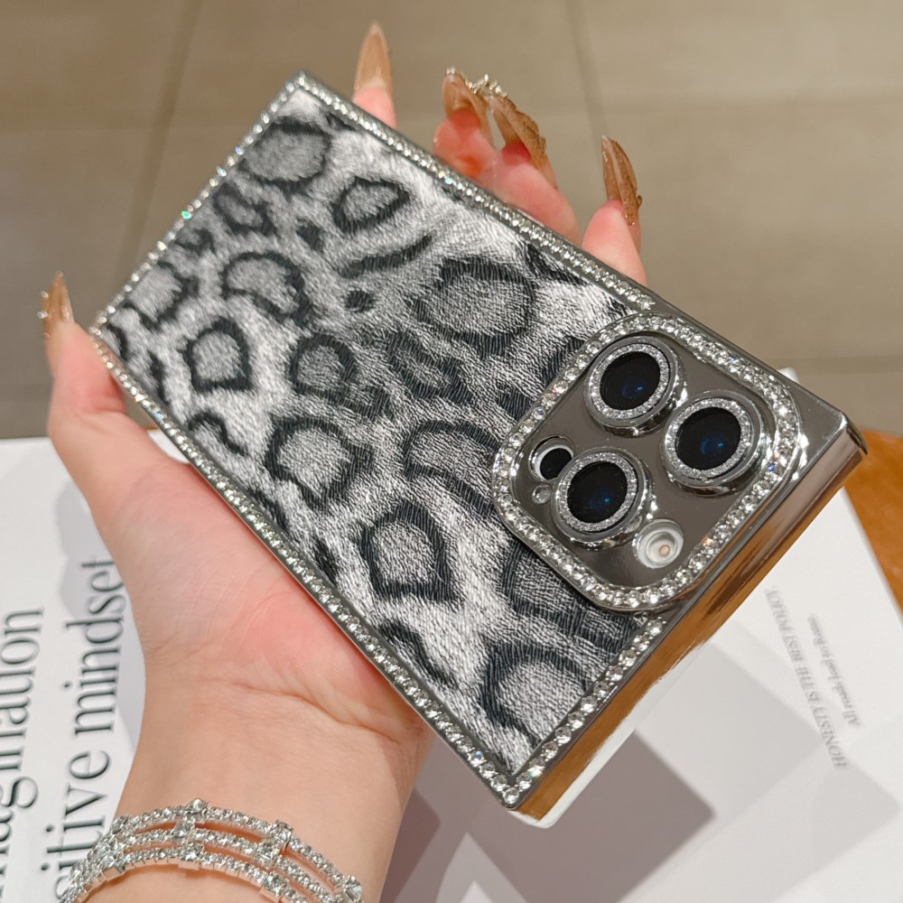 Luxury Plating Case - Custodia per telefono con motivo leopardato