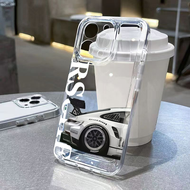 Phone Cases Best - Custodia per auto sportiva trasparente per