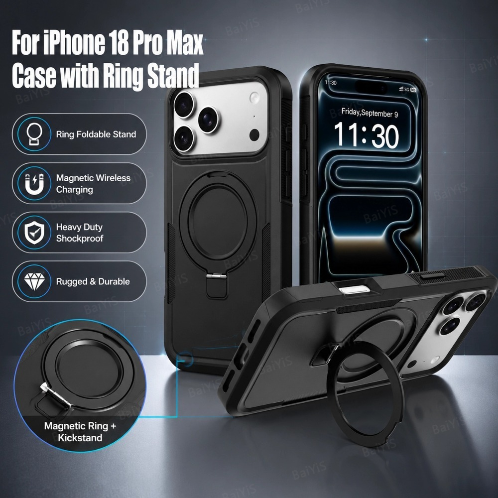 Phone Cases Heavy Duty - Custodia Magnetica Opaca in Metallo con