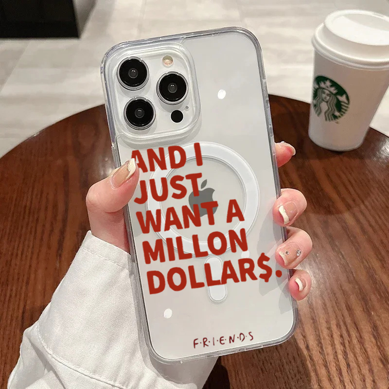 Phone Cases Magsafe - Custodia Fashion con Citazioni Astratte per
