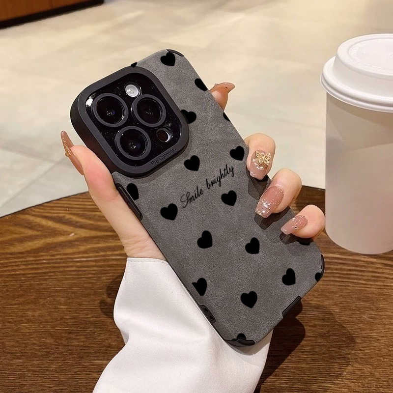 Nuovo lusso nero amore cuore c - Phone Cases Best recensione e prezzo