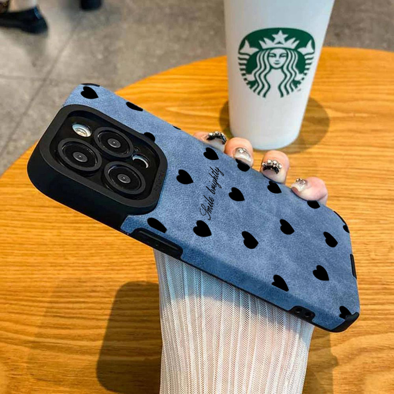 Nuovo lusso nero amore cuore c - Phone Cases Best recensione e prezzo